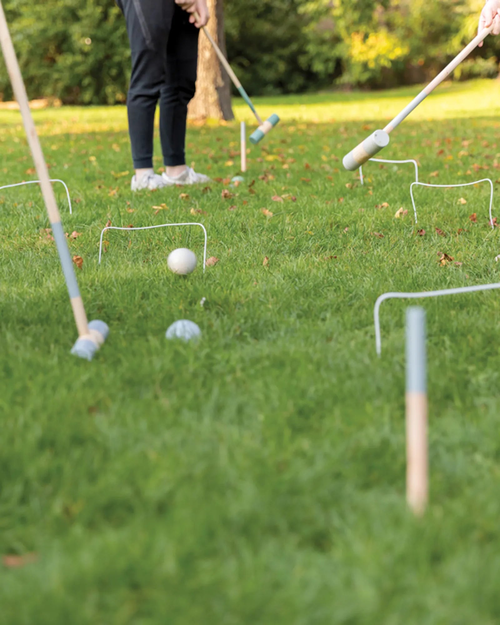 Jeu de croquet en bois pour 4 joueurs à personnaliser - 4